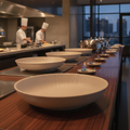 Melamine Round Serving Bowl 800ml for Buffets & Catering