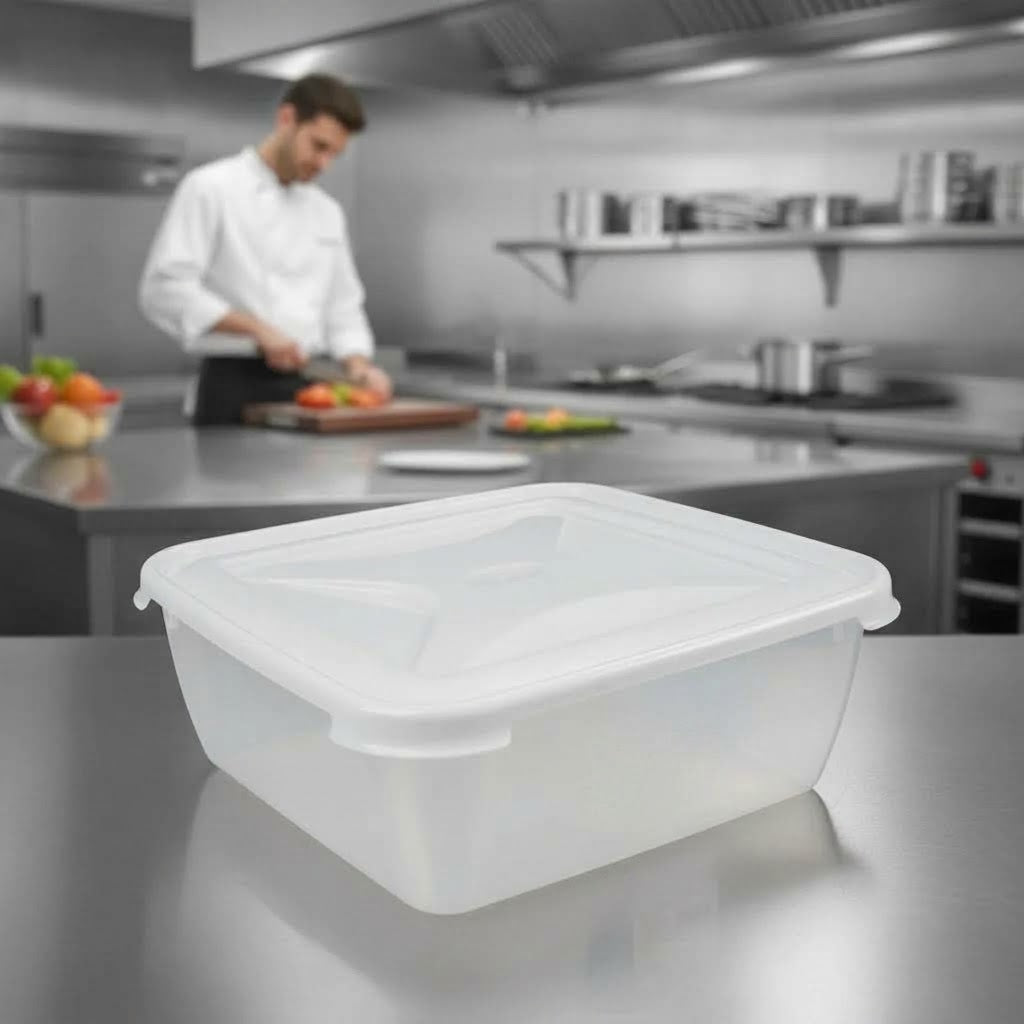 Polypropylene Square Food Storage Box 10L for Kitchen Use