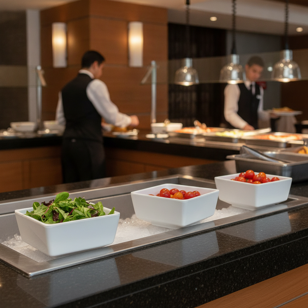 Melamine Bowl 500ml for Buffet Displays