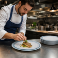 Vitrified Coupe Flat Plates 318mm China for Professional Use (Pack of 6)