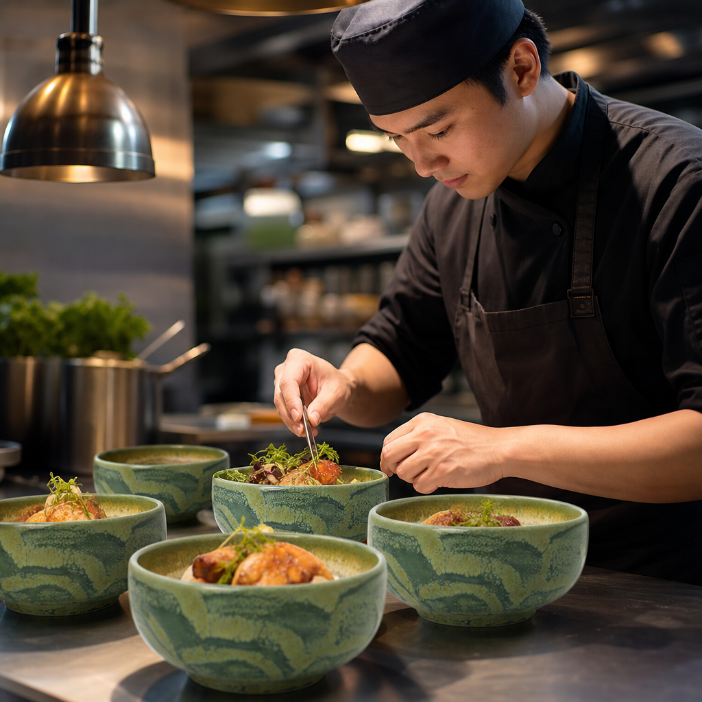 Aurora Jade Bowls 135mm for All Course Presentations