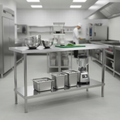 304 Stainless Steel Centre Table for Food Preparation