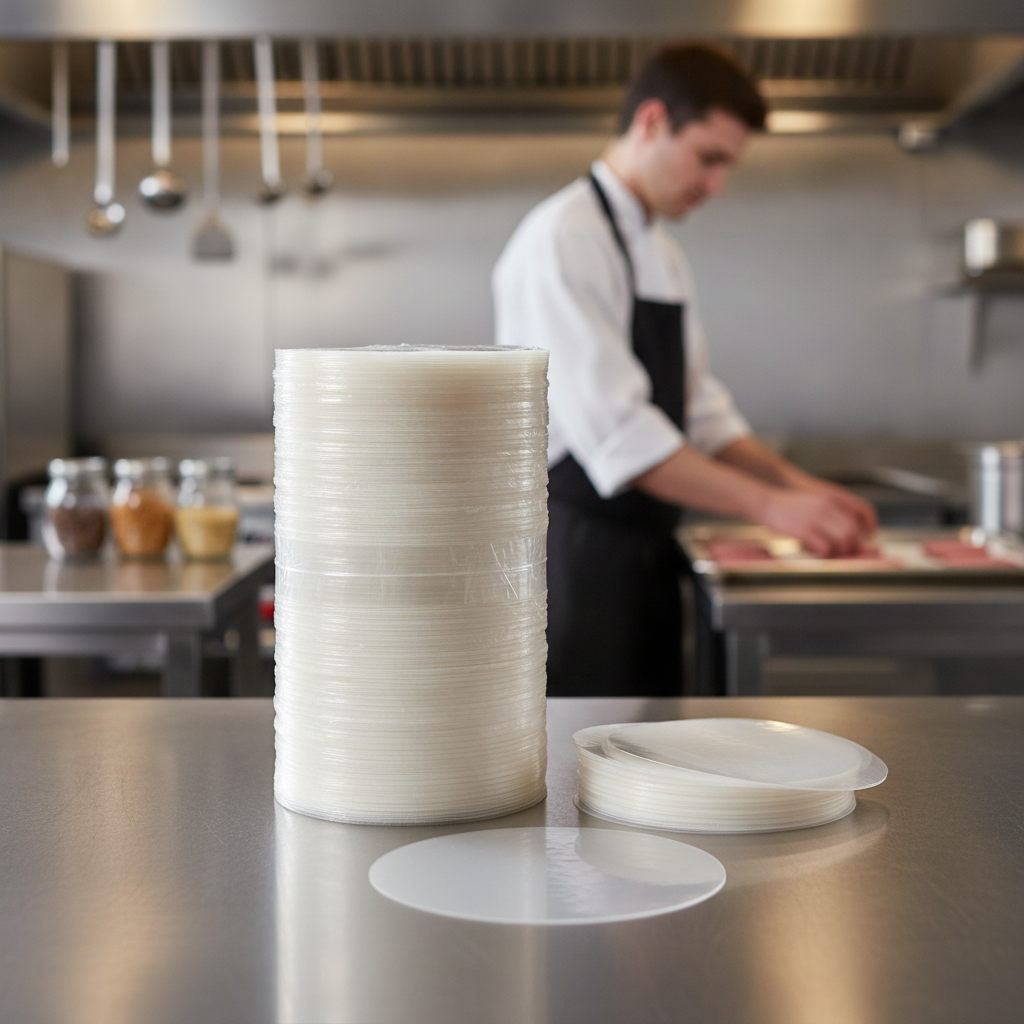 Plastic Burger Separator Discs 100mm for Efficient Burger Making (Pack of 5000)