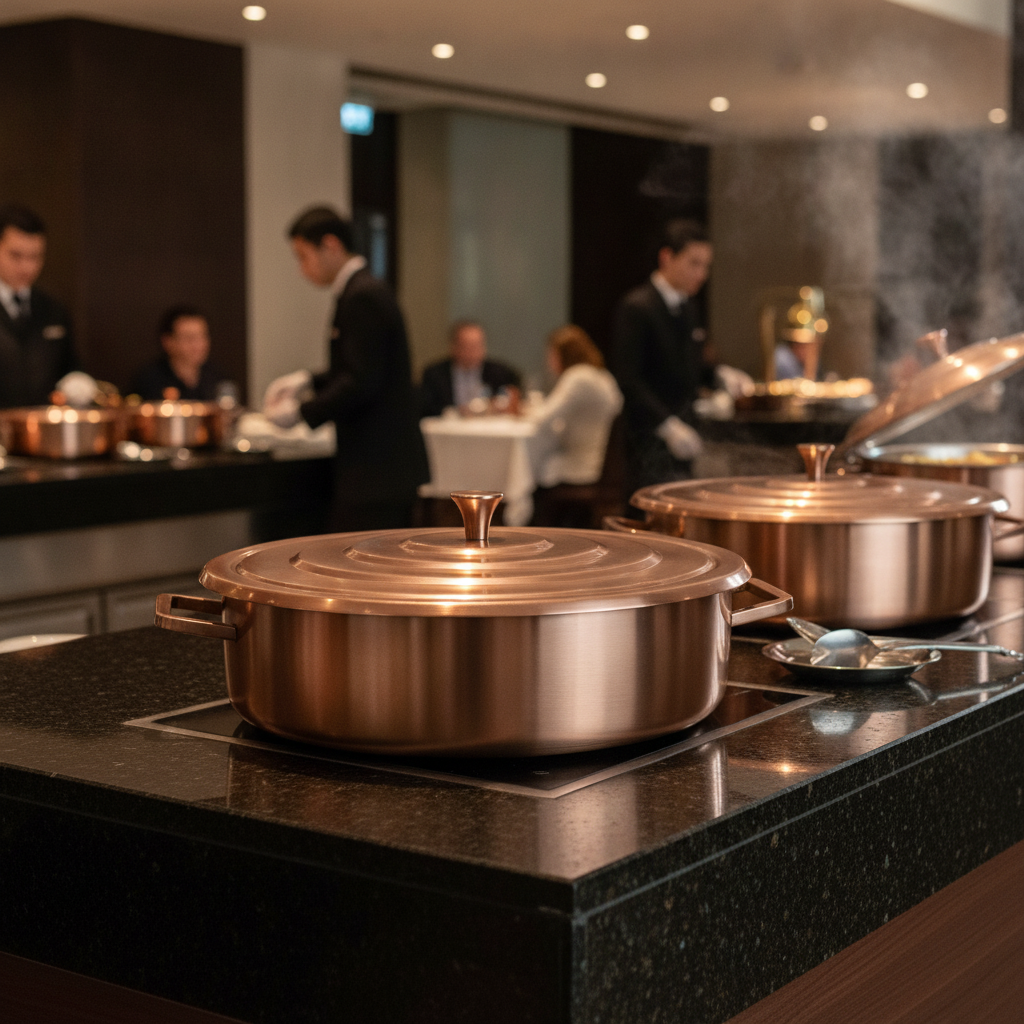Stainless Steel Round Chafer 9.1Ltr for Buffet Presentations