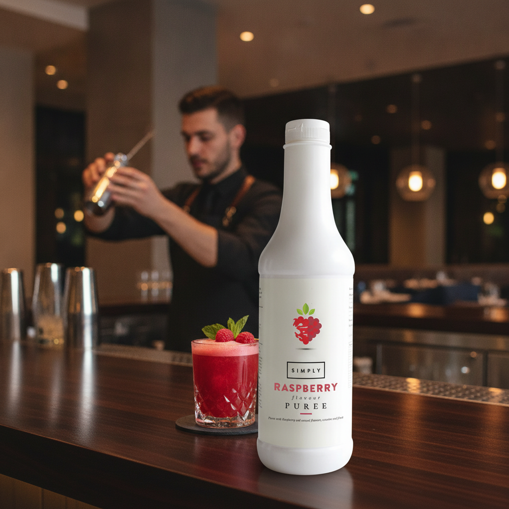 Raspberry Puree 1L for Cocktails and Mocktails