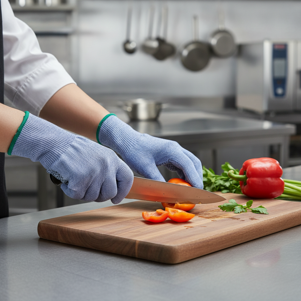 HPPE Cut Resistant Glove for Food Safety