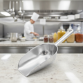 Aluminium Serving Scoop 130ml for Catering Businesses
