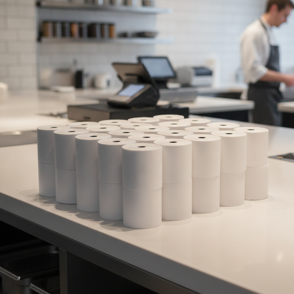 Paper Non-Thermal 3-Ply Till Roll 75 x 70mm for Cash Registers (Pack of 20)