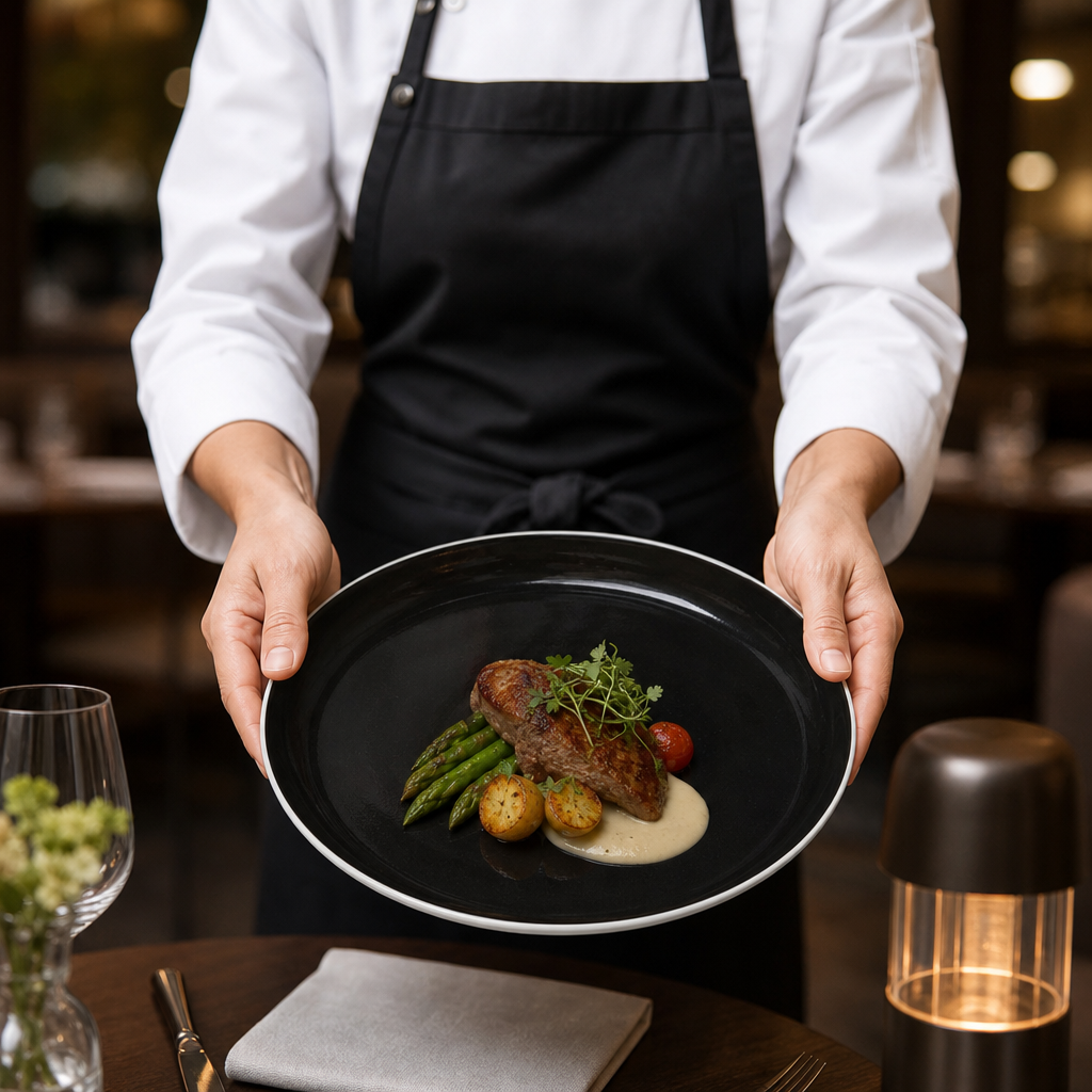 Alumina Coupe Plates 254mm Vitrified Ceramic for Contemporary Dining (Pack of 12)