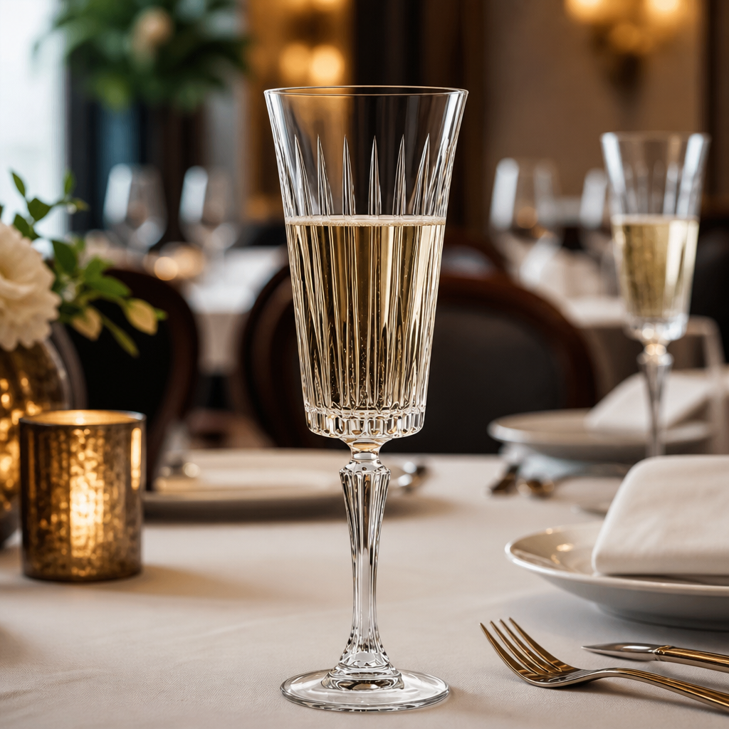 Eco-Crystal Champagne Flute 210ml for Restaurants & Events (Pack of 12)