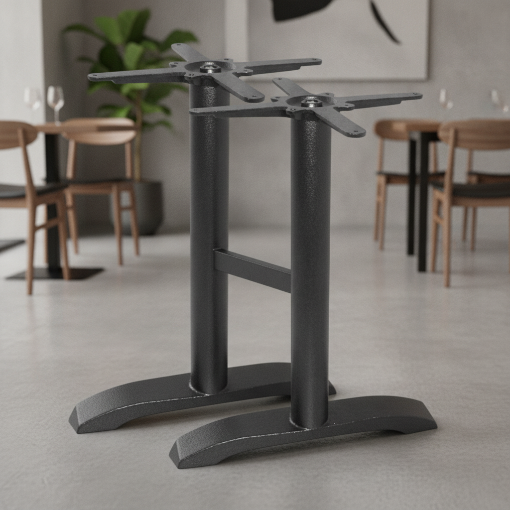 Cast Iron Twin Leg Table Base 720mm for Cafés and Restaurants (Pack of 2)
