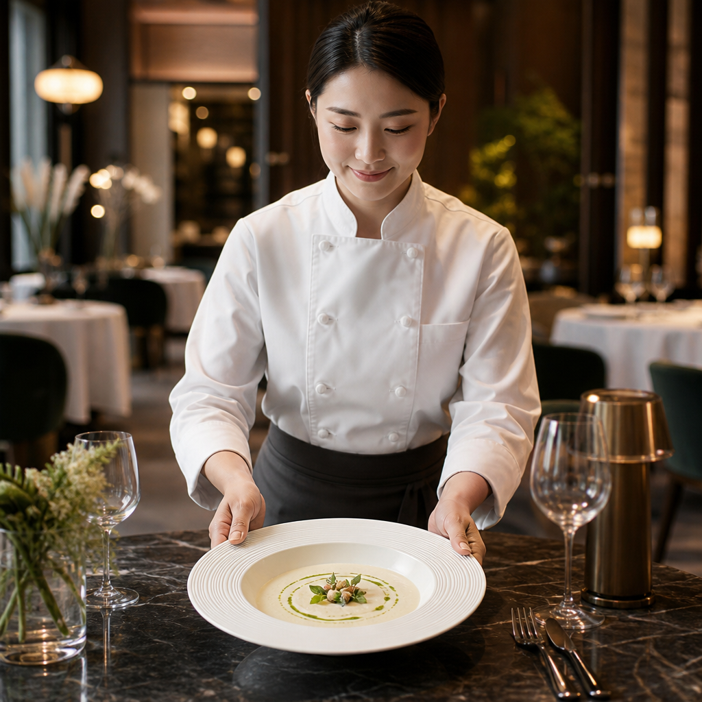 Rim Soup Plates 240mm Vitrified Porcelain for Upscale Dining (Pack of 12)