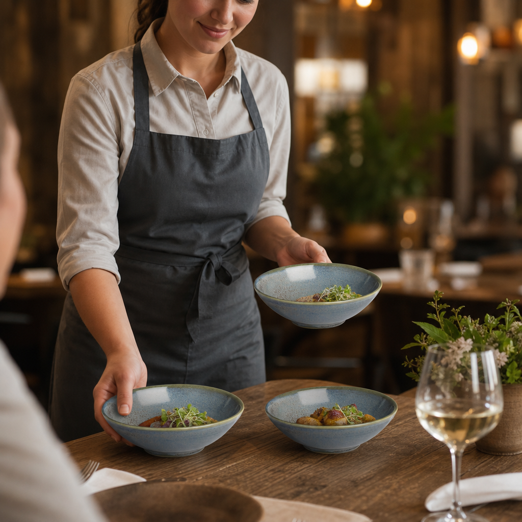 Coupe Bowls 256ml Porcelain for Rustic Dining (Pack of 6)