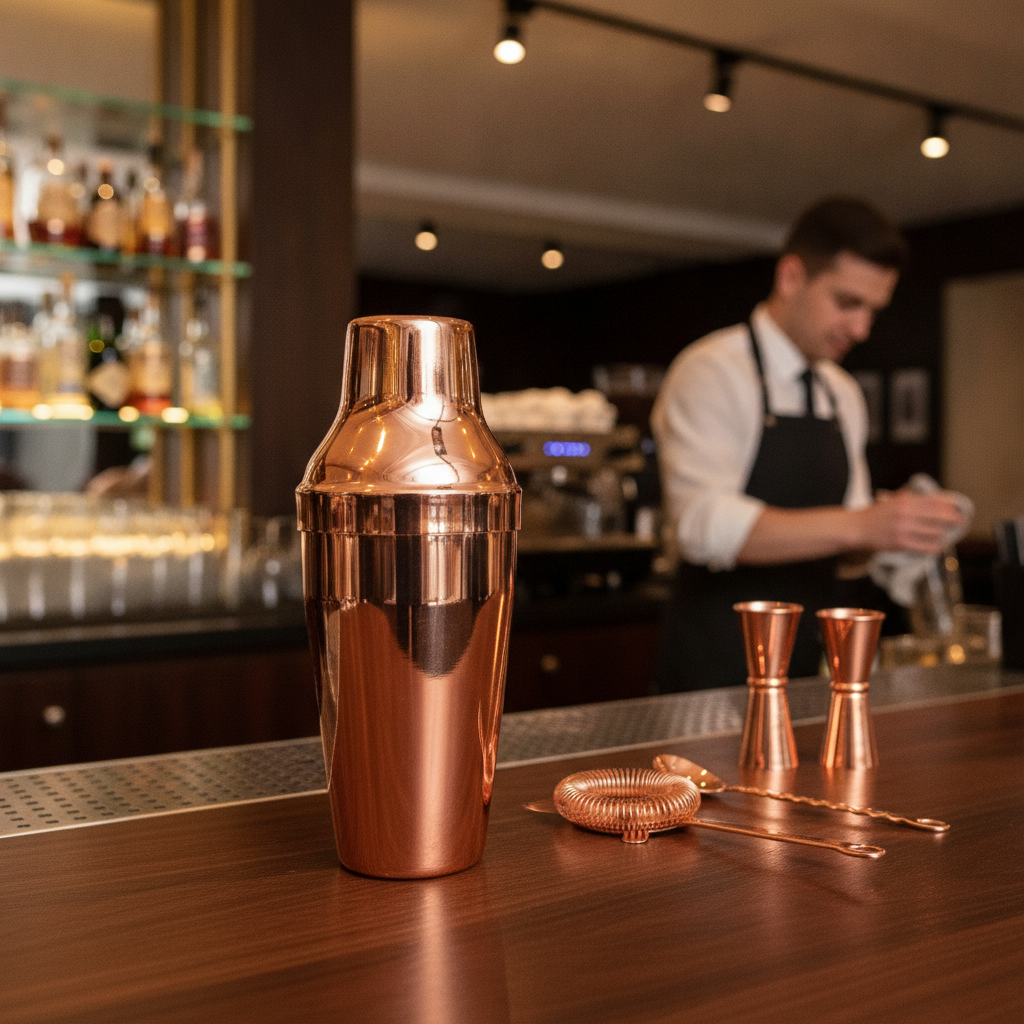Copper Cocktail Shaker 600ml for Bars & Pubs