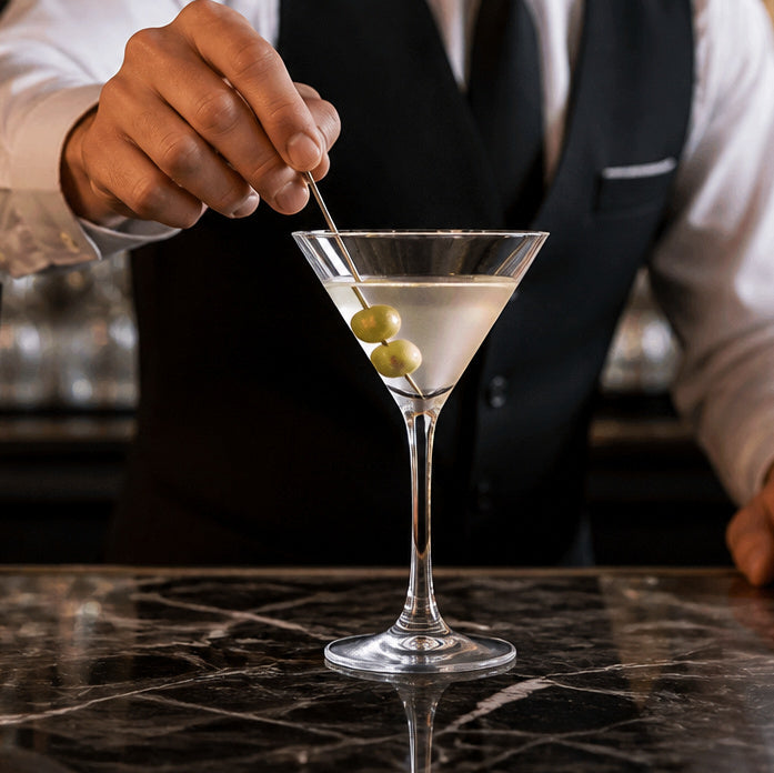 Lead-Free Crystal Martini Glasses 210ml for Bars & Restaurants (Pack of 6)