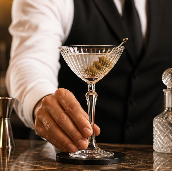 Soda Lime Martini Glass 220ml for Stylish Entertaining (Pack of 8)