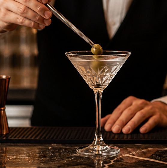Soda Lime Martini Glass 220ml for Stylish Drink Presentation (Pack of 12)