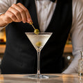 Handmade Glass Martini Glasses 300ml for Cocktail Bars (Pack of 6)