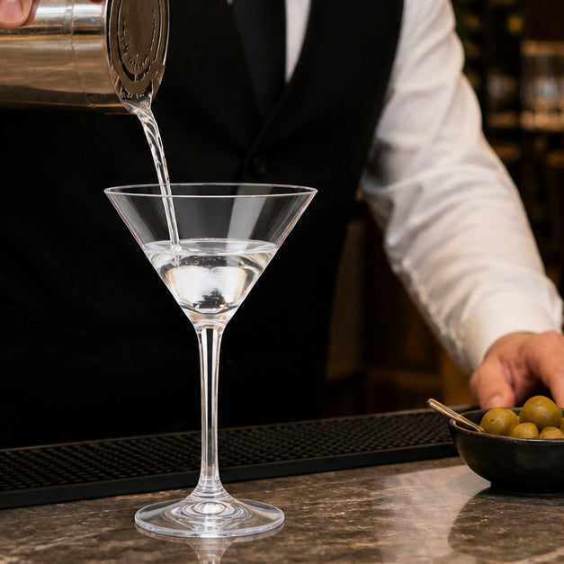 Polycarbonate Clear Martini Glass 355ml for Outdoor Entertaining (Pack of 12)
