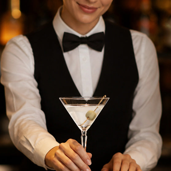 Glass Martini Glasses 185ml for Elegant Cocktails (Pack of 6)