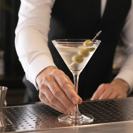Clear Glass Martini Glasses 240ml for Busy Bars & Restaurants (Pack of 6)
