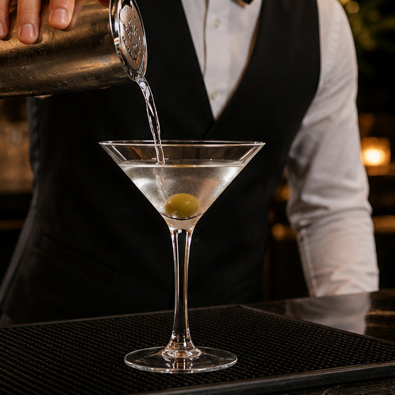 Handblown Glass Martini Glasses 1.3L for Entertaining (Pack of 6)
