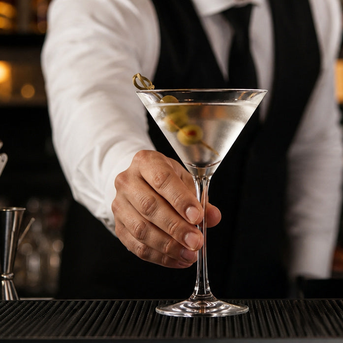 Crystal Clear Cocktail and Martini Glasses 300ml for Professional Use (Pack of 12)