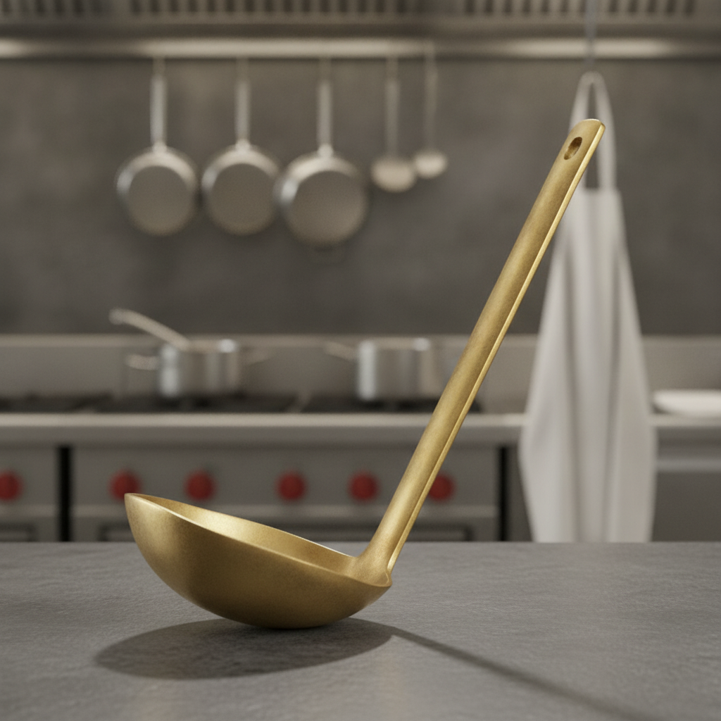 Stainless Steel Vintage Look Serving Spoon 230mm for Catering