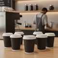 Paper Hot Cups 8oz for Takeaway Service (Pack of 350)