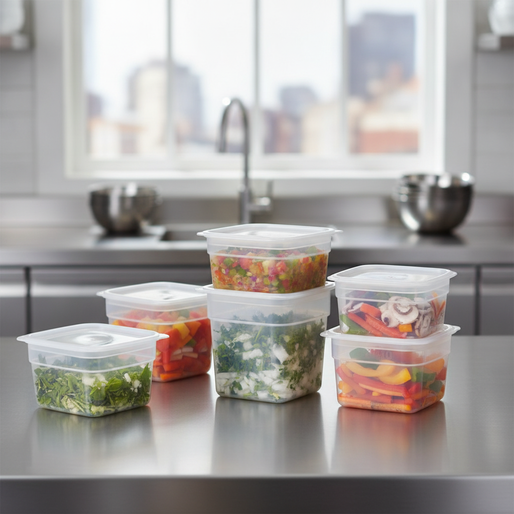 Polypropylene Food Containers for Efficient Kitchen Storage (Pack of 4)