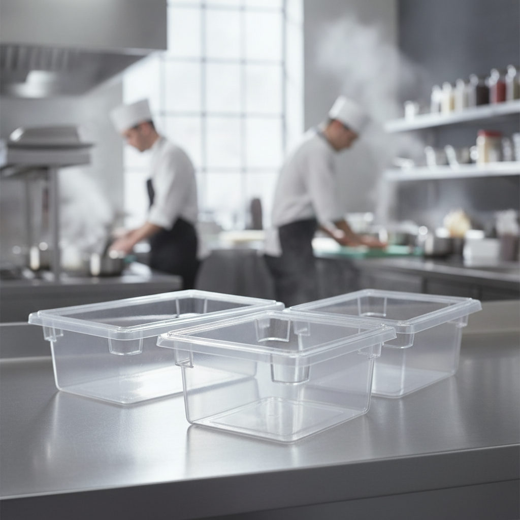 Clear ABS Food Storage Container 12L for Professional Kitchens