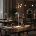 Metal Rechargeable LED Table Lamp 300mm for Restaurant Settings