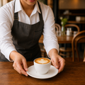 Cappuccino Saucers 156mm Vitrified Ceramic for Cafés (Pack of 12)