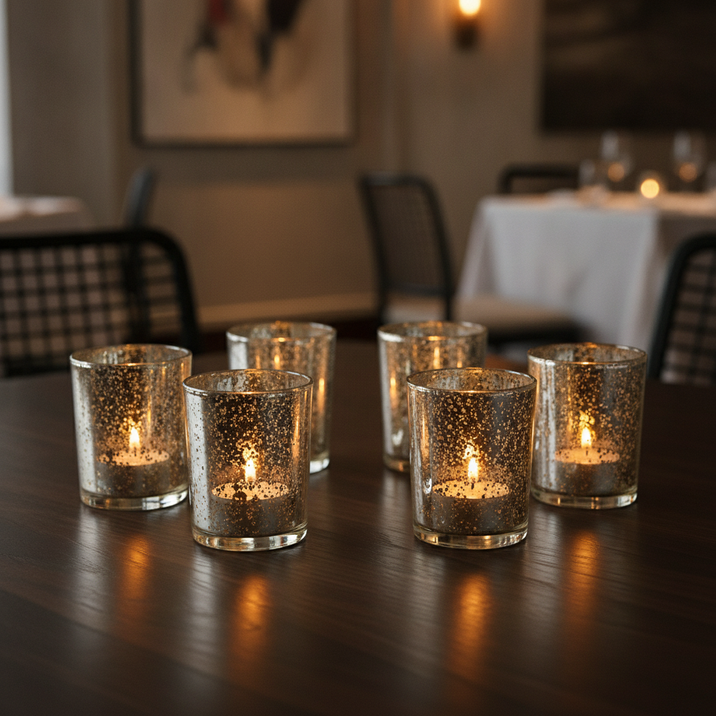 Tealight Candle Holder 54mm x 67mm for Event Venues (Pack of 6)