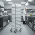 Clear Polyethylene Disposable Covers for GN 1/1 Racking Trolleys (Pack of 300)