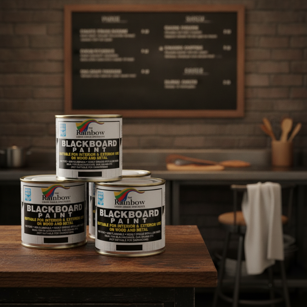 Black Blackboard Paint 250ml for Interior & Exterior Use