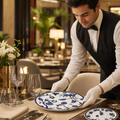 Makira Bone China Coupe Plates 300mm for Upscale Dining (Pack of 6)