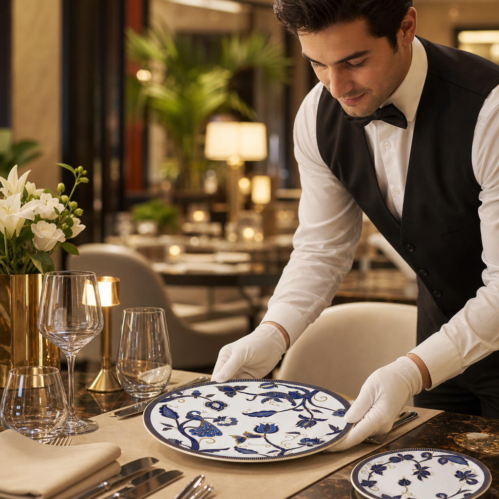 Makira Bone China Coupe Plates 300mm for Upscale Dining (Pack of 6)