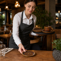 Alumina Saucers 125mm Amber Vitrified Ceramic for All Courses (Pack of 12)