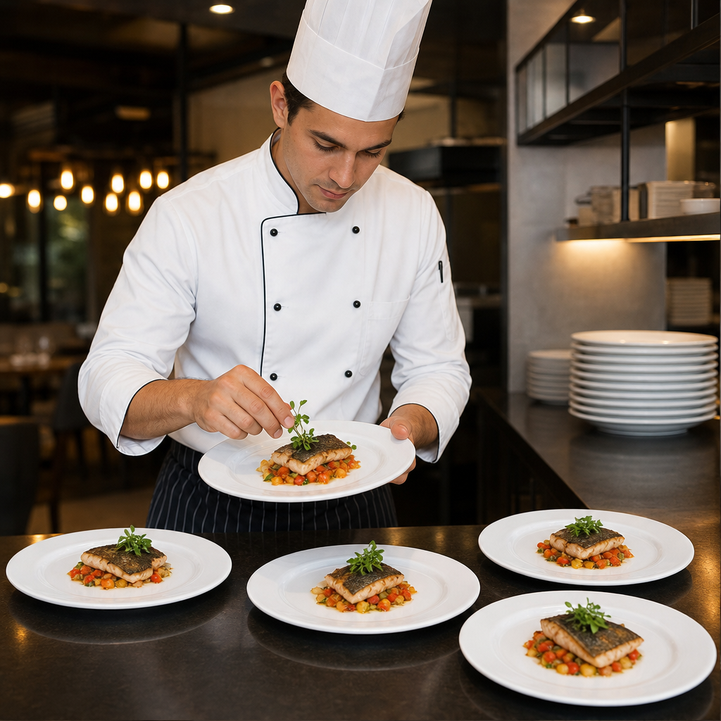 Wide Rimmed Plates 230mm Melamine for Food Service (Pack of 6)
