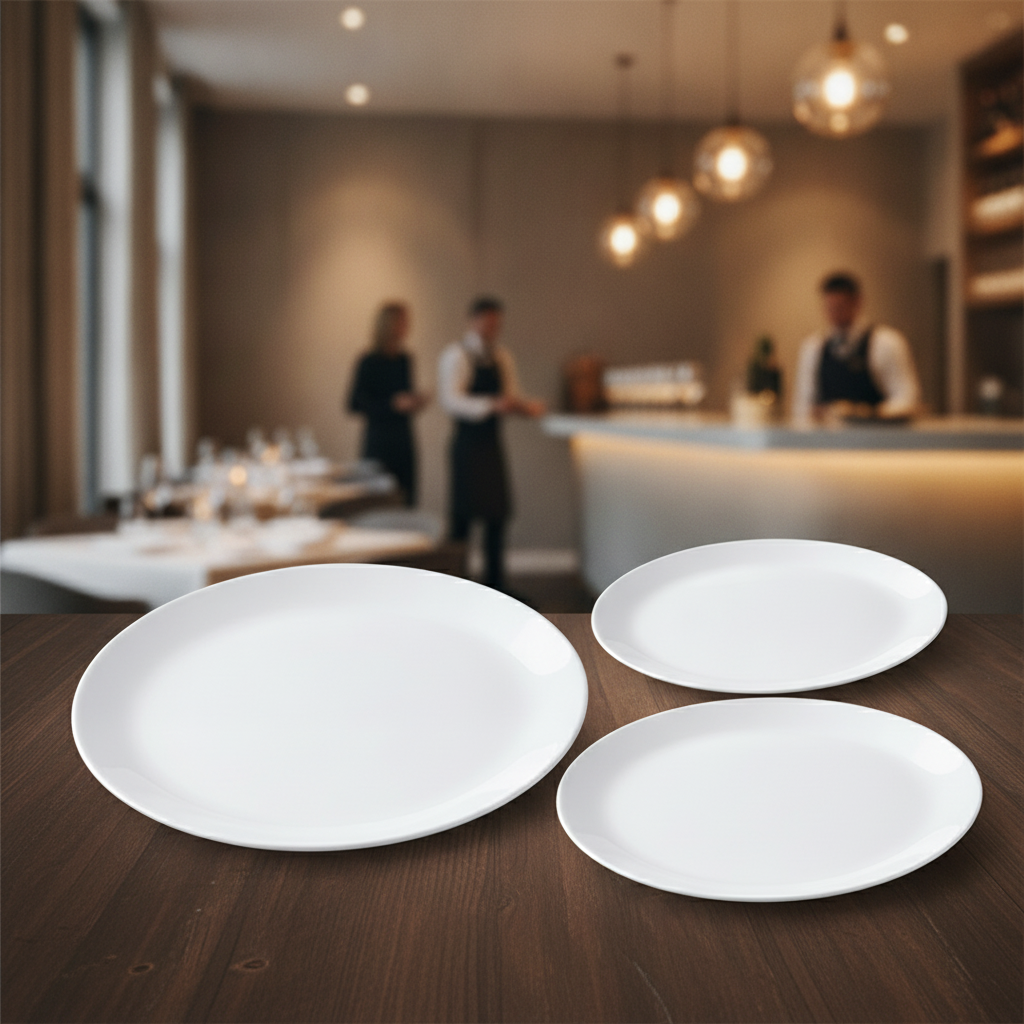 Porcelain Oval Coupe Dish 342mm for Casual Dining (Pack of 12)