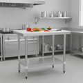 304 Stainless Steel Chopping Board Table 900mm for Professional Kitchens