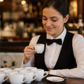 Super Vitrified Ceramic Espresso Cups 105ml for Catering (Pack of 12)