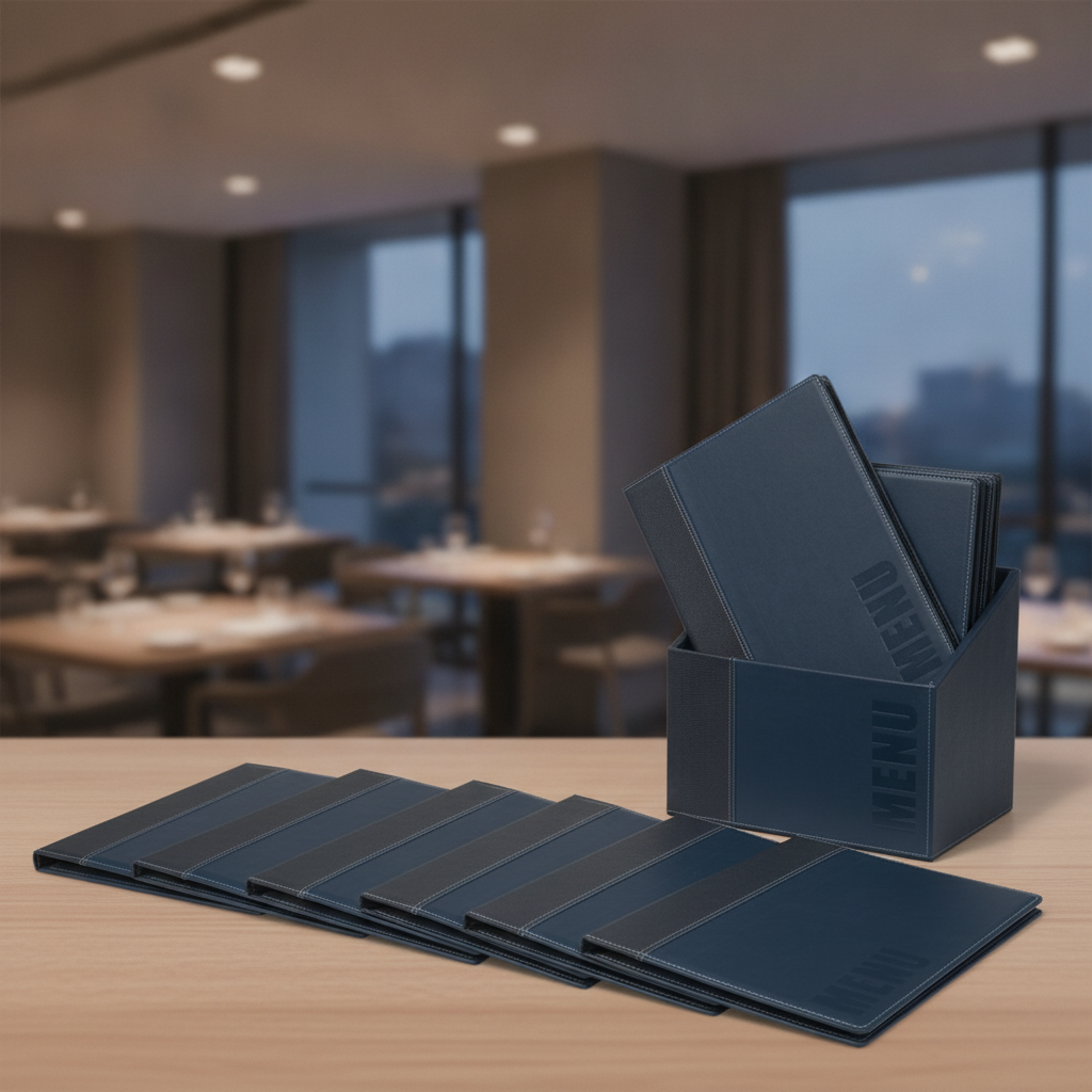 Synthetic Leather Blue Covers for Contemporary Presentation (Pack of 20)