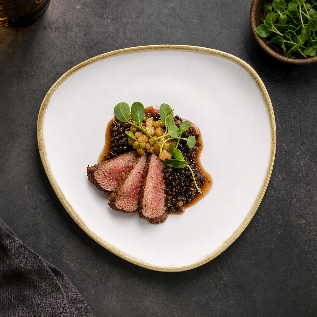 Olympia Kiln Triangular Plates 165mm for Modern Restaurants