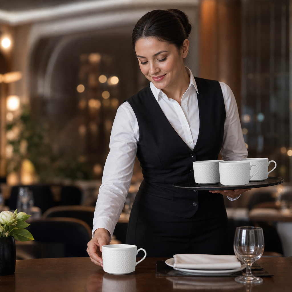 Cups 375ml China for Elegant Dining (Pack of 12)