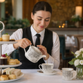 Fine Bone China Grey Teapot 500ml for Afternoon Tea