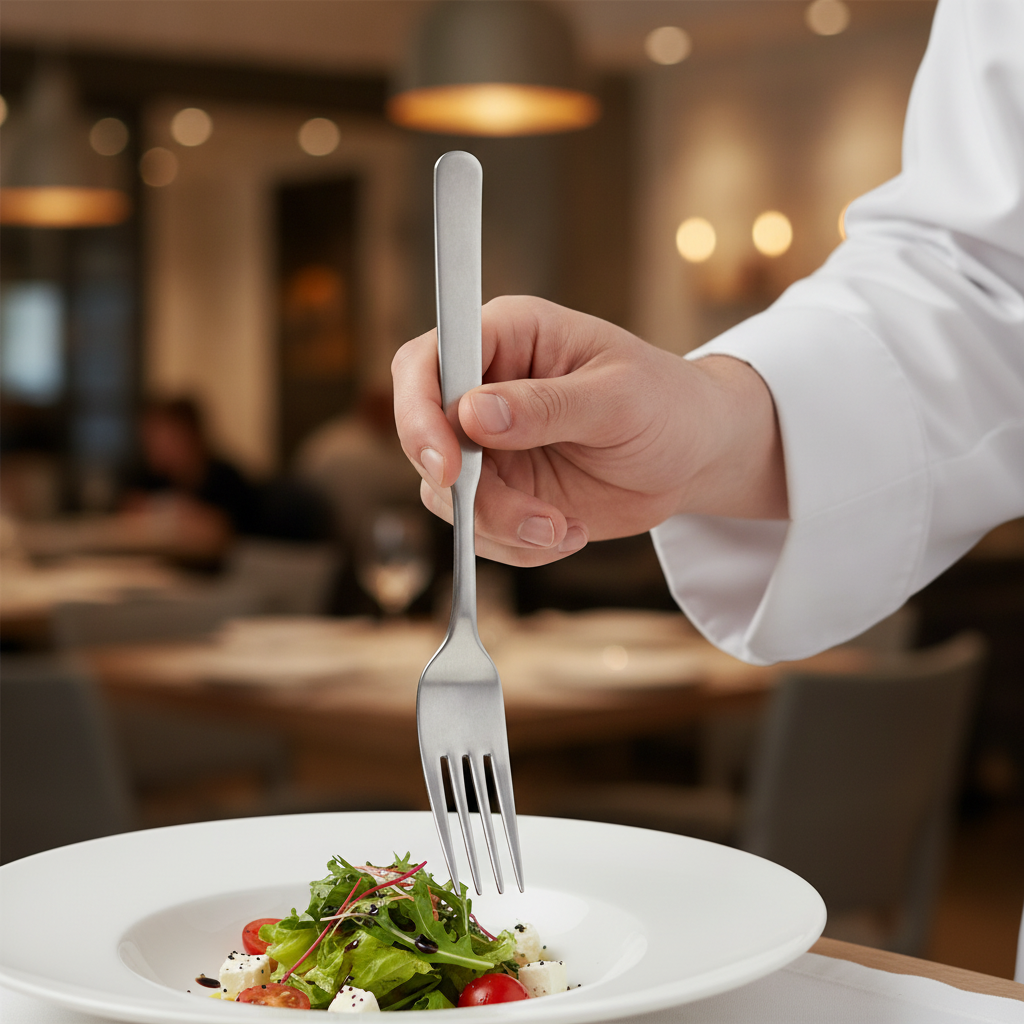 18/10 Stainless Steel Stonewashed Table Fork for Dining (Pack of 12)