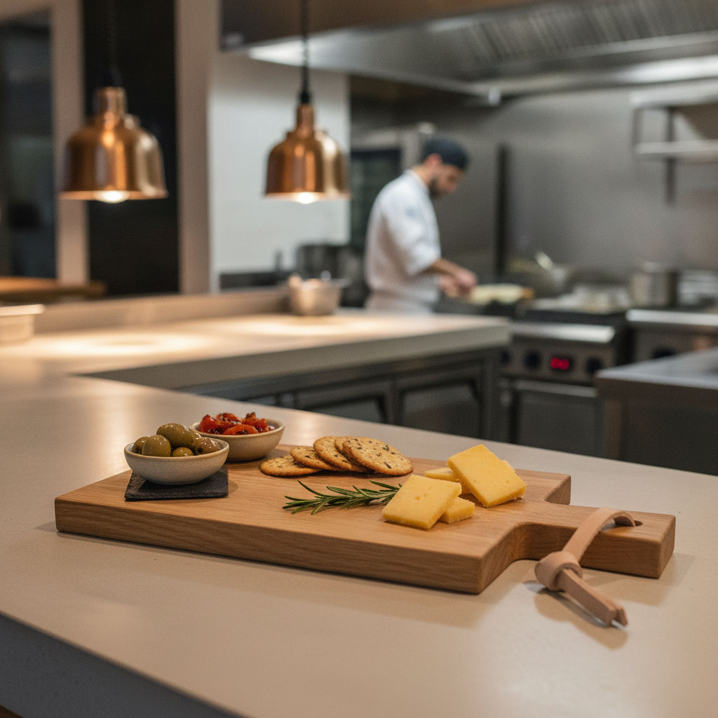 Oiled Oak Serving Board 350x170mm for Serving Appetisers