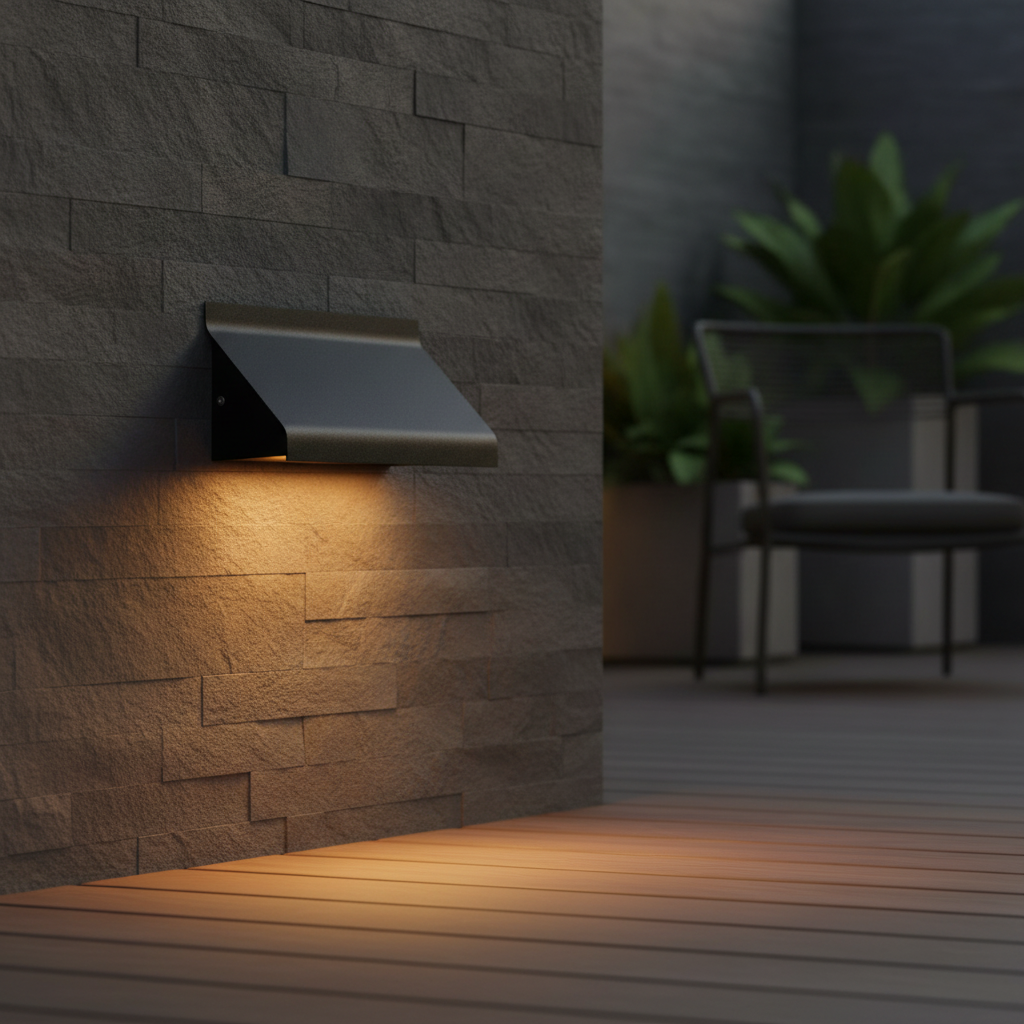 Aluminium Wall Light Black for Outdoor Spaces